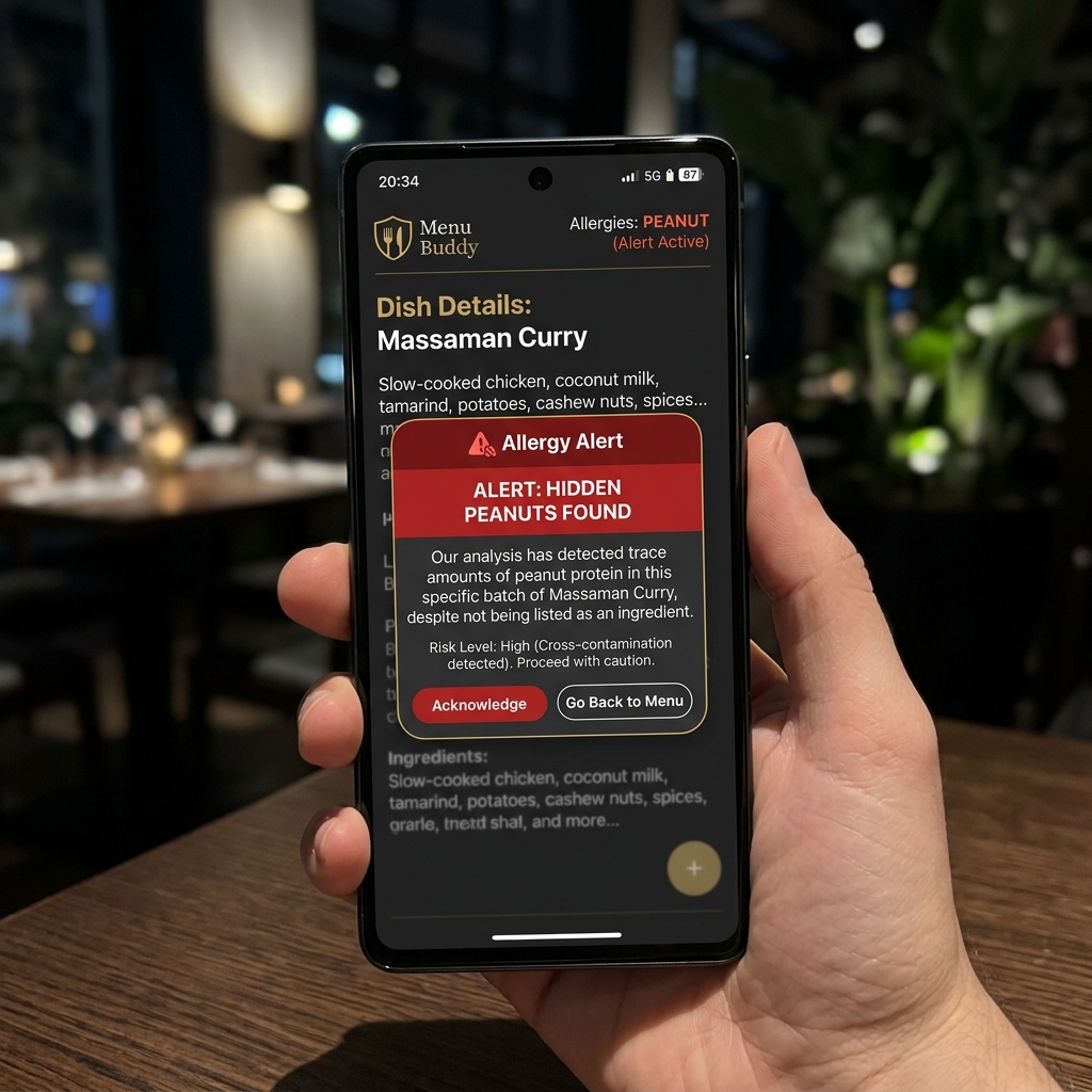 Menu Buddy Allergy Alert